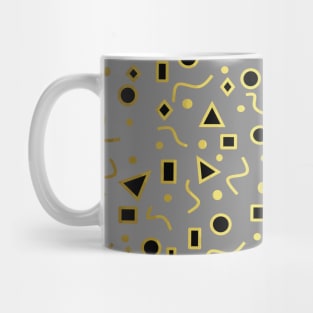 GREY And Black Mod Shapes Mug